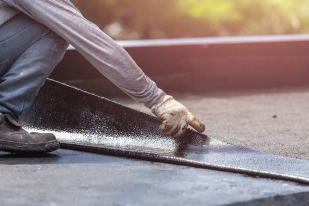 Professional Waterproofing technician working in Sherwood, WI